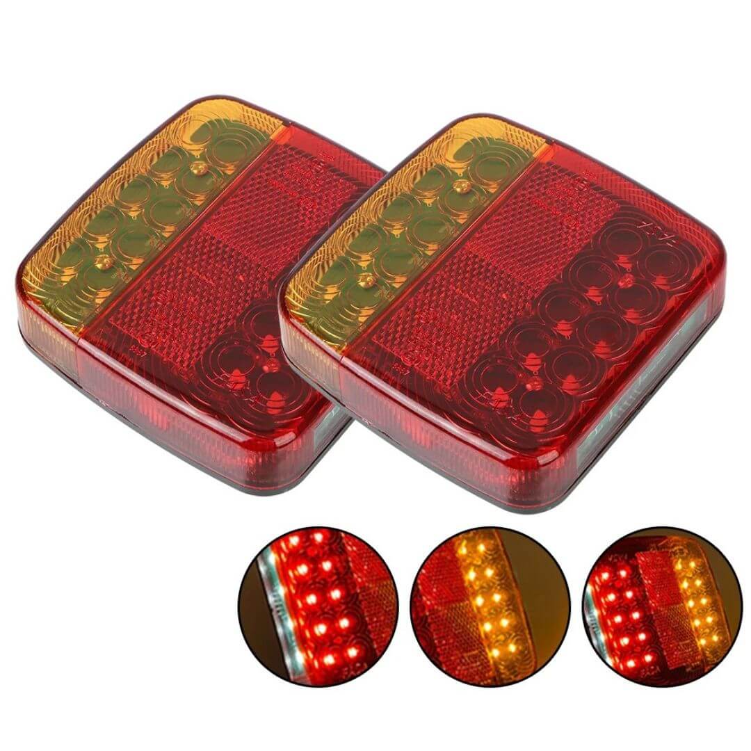 TrailMagnet – Magnetiska Sladdlösa LED Bakljus för Släp, Husvagn & Lastbil | Trådlöst Bromsljus med 5 Funktioner-Tail Lights-BB-Hemnix