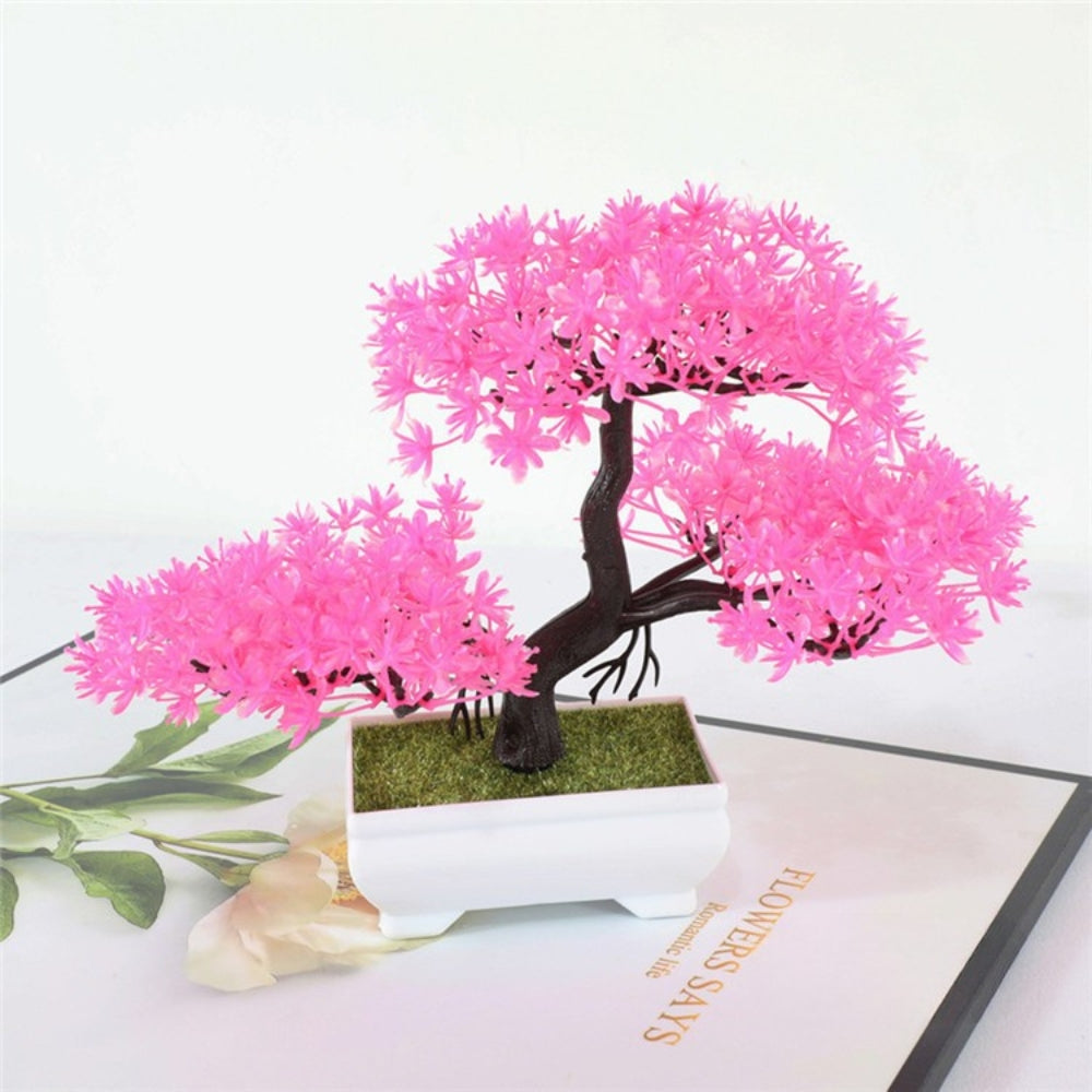 Yuriko Mini Konstgjord Bonsai Träd Skrivbord Dekor Carvallo