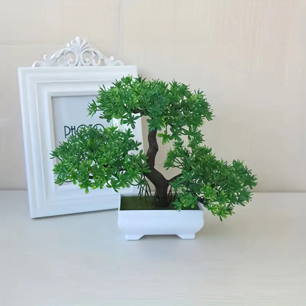 Yuriko Mini Konstgjord Bonsai Träd Skrivbord Dekor Carvallo
