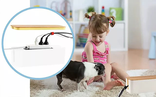 Luxora Trådhållarbox för prydlig kabelhantering Carvallo