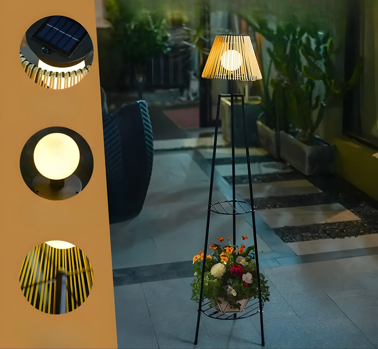 PrismWeave Light – Solcellslampa för utemiljöer för trädgårdsgångar Carvallo