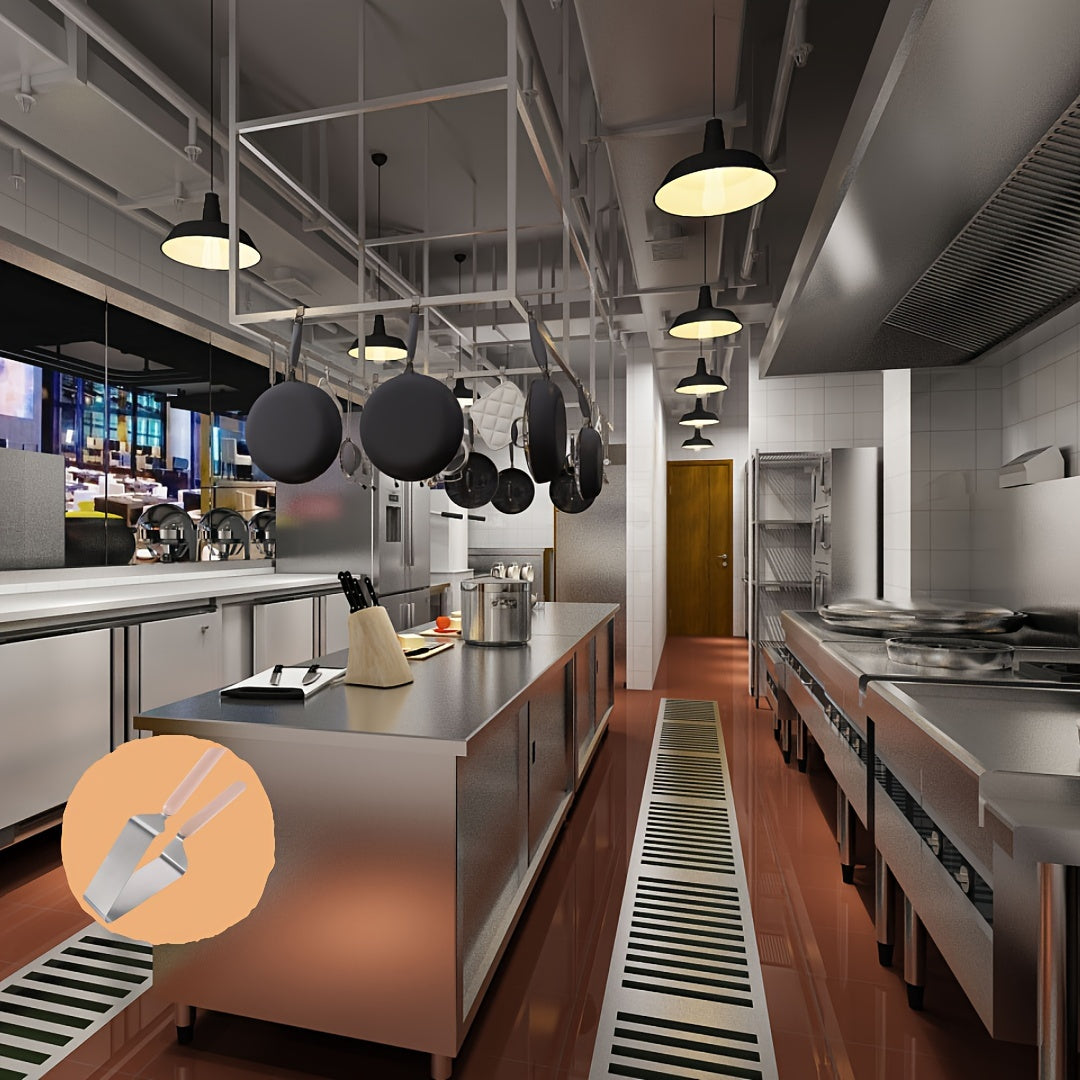 Kakform i rostfritt stål - Triangulärt blad för rena, jämna kakskivor MILA Sverige