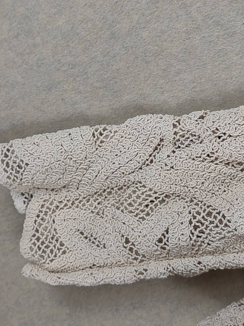 Kvinnors Lång Spetsskjorta Blommönster Polyester Hemnix