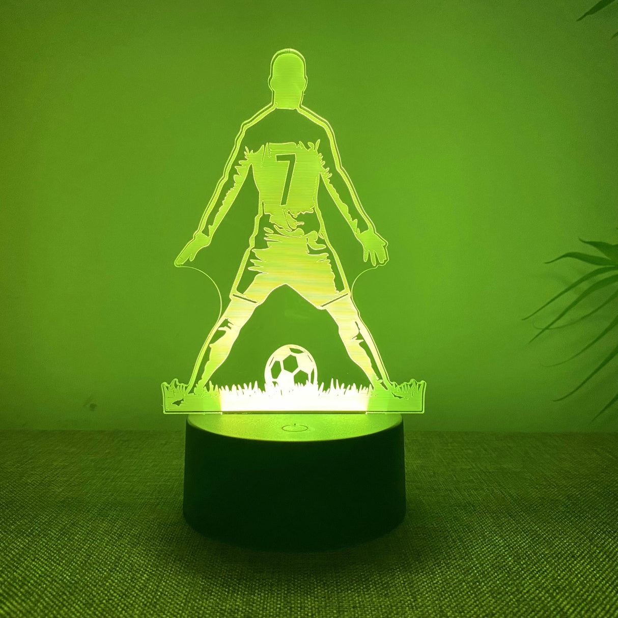 SportGlow - 3D Fotbollspelare LED Nattlampa med Färgändring Carvallo