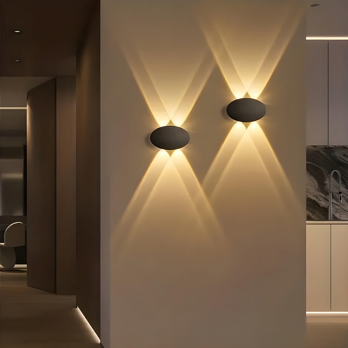 LumiOval Light – Modernt Ovalt Väggljus Carvallo