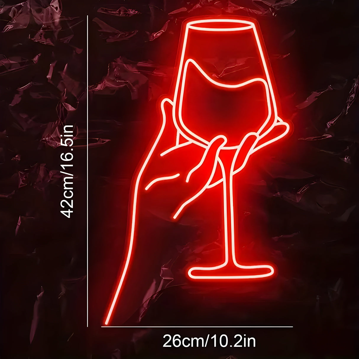 ToastBright Light – Prost! Vin Glas Neon LED Ljus Carvallo