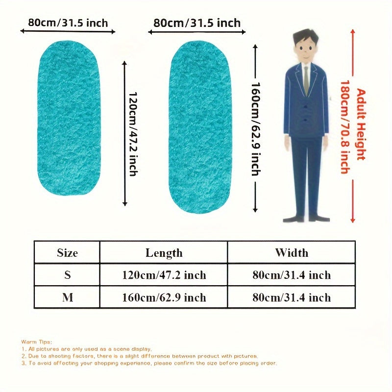 Plush Oval Rug – Mjuk och stilren matta för sovrum och vardagsrumsdekoration Carvallo