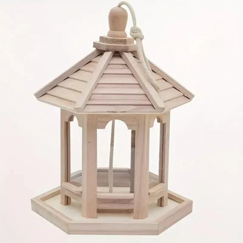 Carvallo DIY Fågelhus | Hängande Träfågelhus att Måla | Dekorativt & Miljövänligt | För Inomhus & Utomhus Carvallo