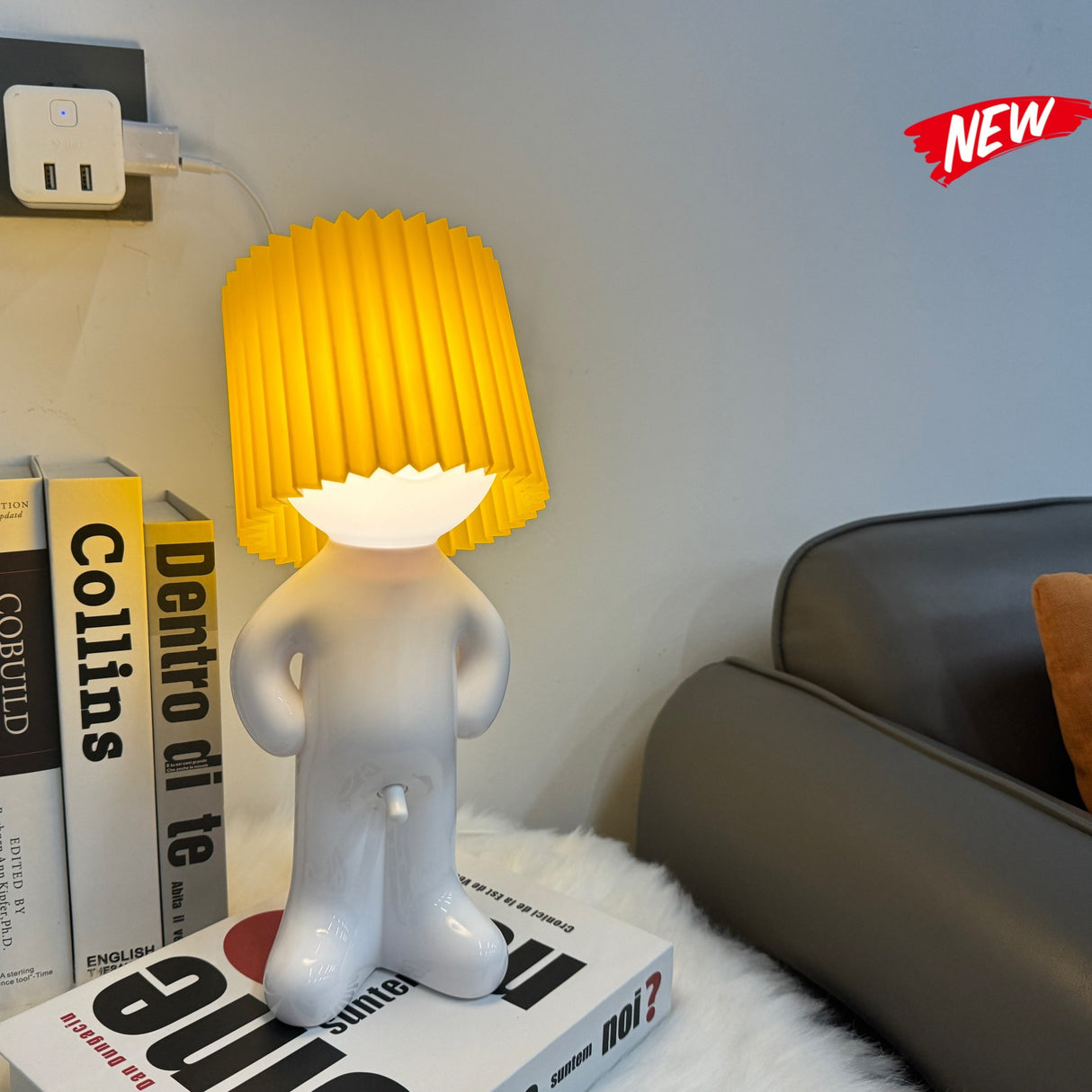 VerlegenLicht - USB-driven geometrisk bordslampa med färgglatt ljus Carvallo