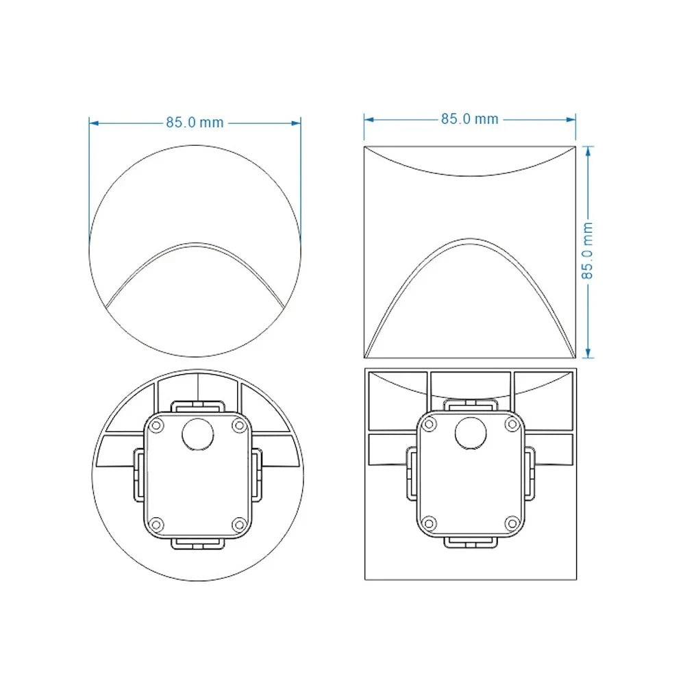 PathLight – Vattentät vägglampa med rörelsesensor för moderna rum Carvallo