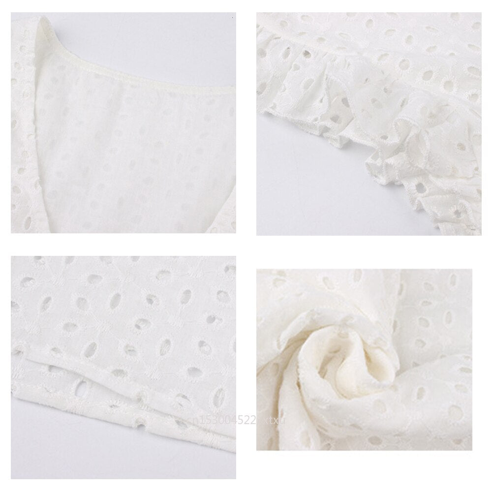 Kort klänning med volangärm - Snygg och mycket bekväm-Clothes for women-Bellasverige-Hemnix