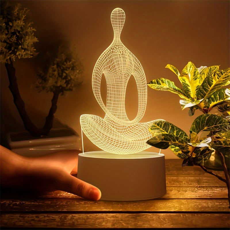 ZenLight - 3D Yoga Nattlampa med USB-anslutning Carvallo