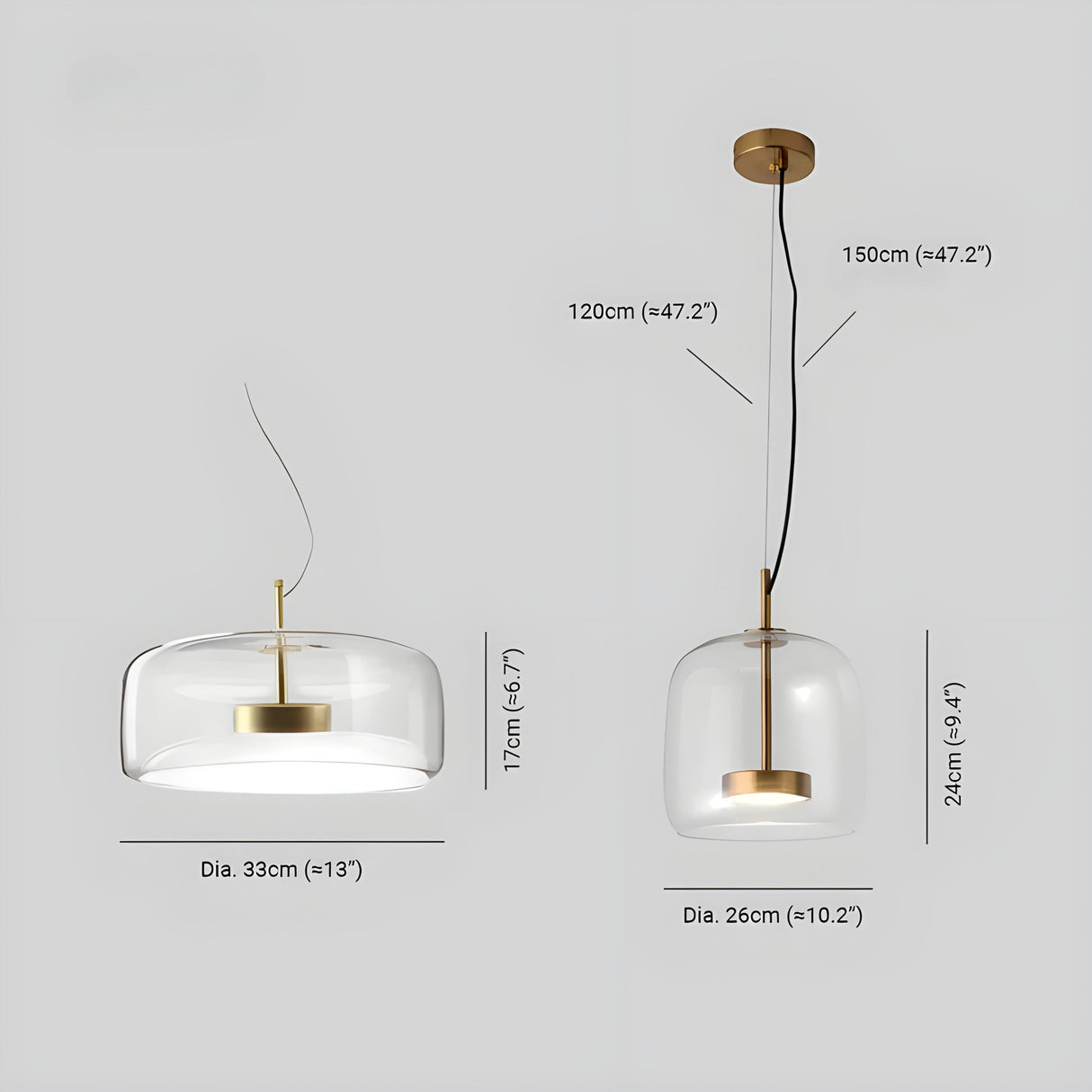 LED-hänglampa i glas - retrodesign med varmt ljus för matsal och kök Carvallo