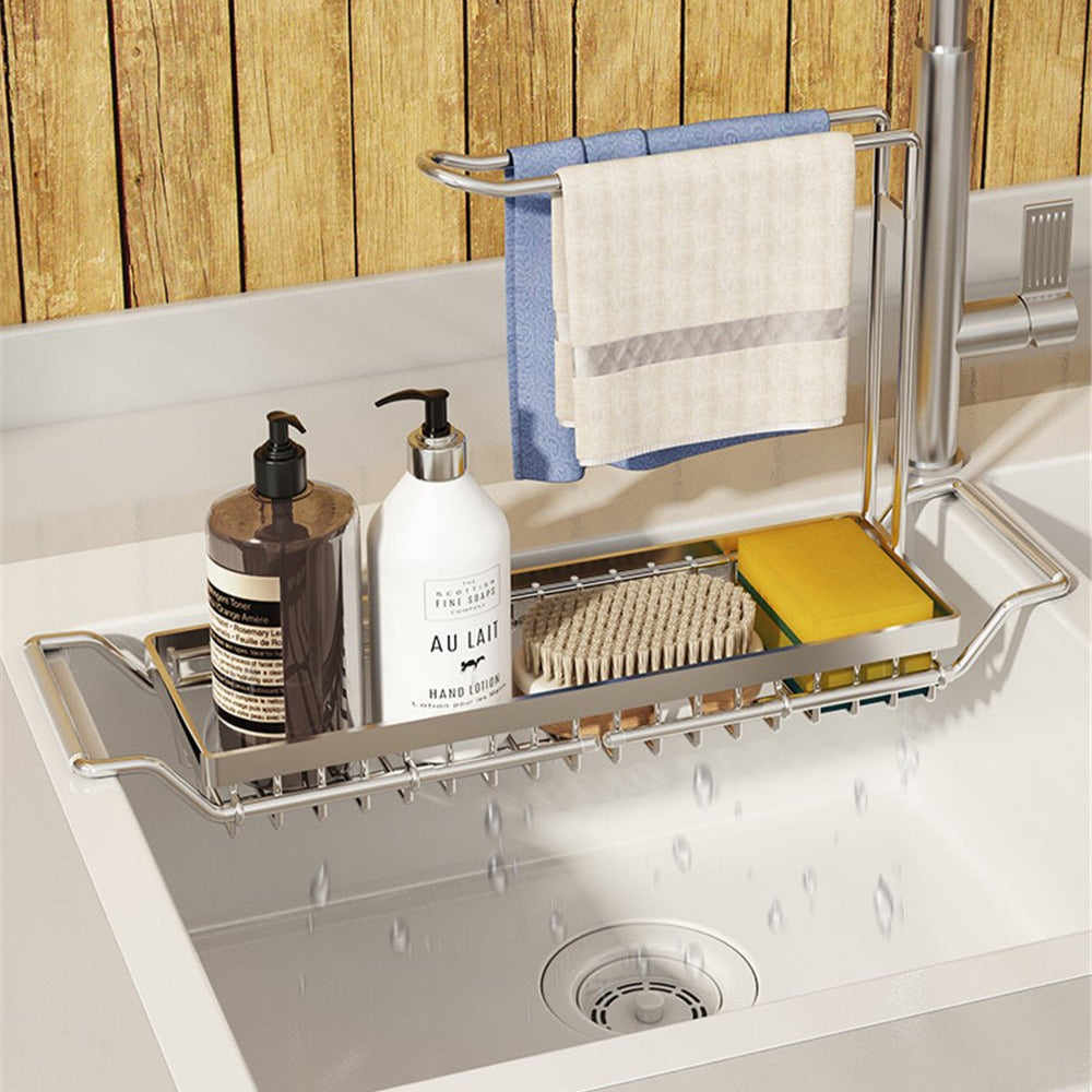 SinkEase - Utökningsbart diskförvaringsställ för ett prydligt och organiserat kök Carvallo