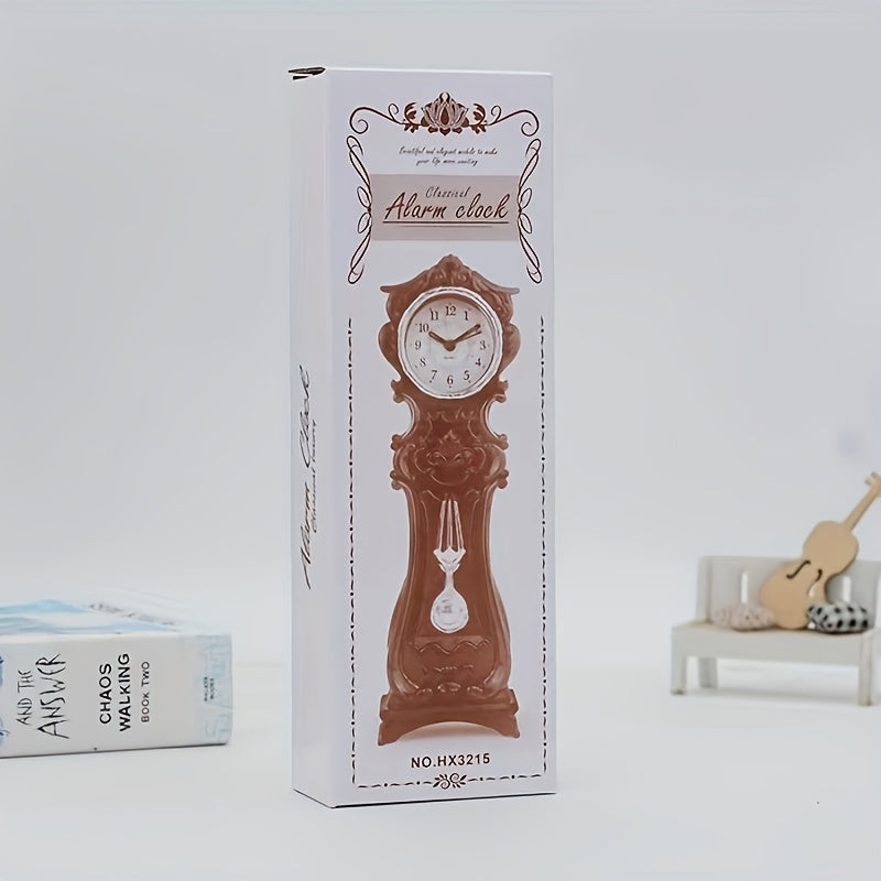 Elegant Vintage Floral Pendulum Klocka – Stämningsfull Dekoration för Ditt Vardagsrum eller Kontor Carvallo