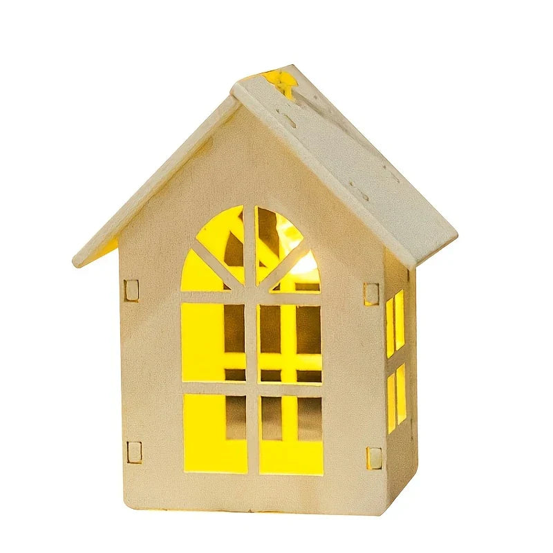 LED ljusslinga med mini-hus – Dekorativ julbelysning för inomhusbruk Carvallo