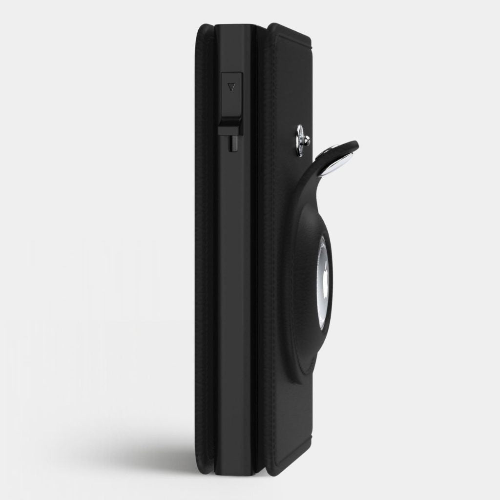 Läderplånbok med AirTag och RFID-blockerare Carvallo