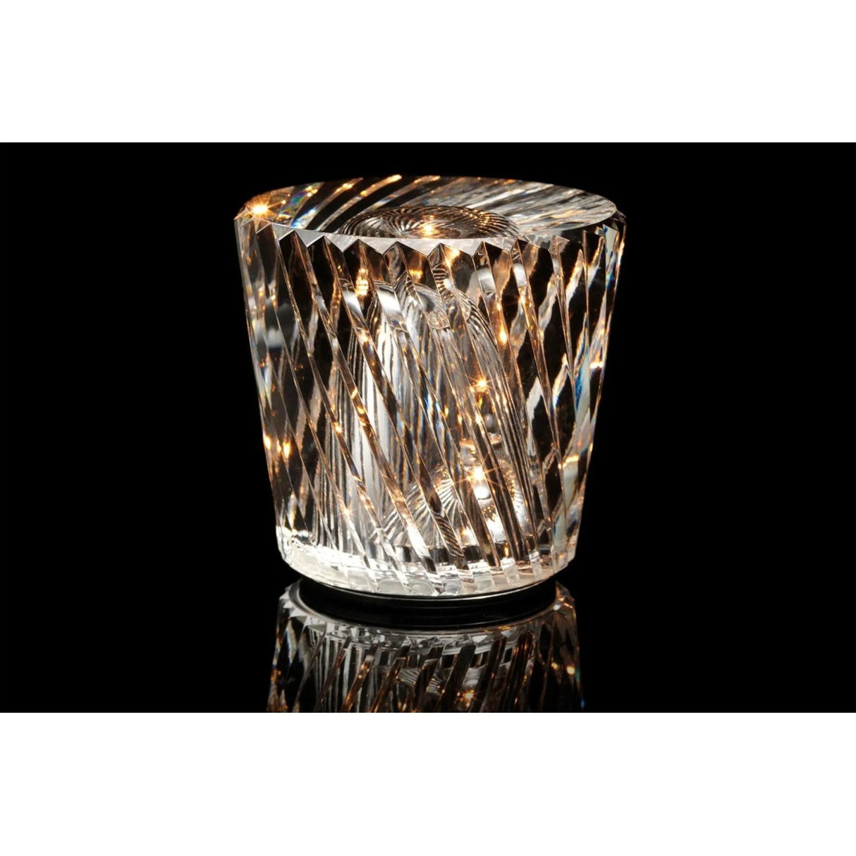 Kristall-LED-bordlampa – Uppladdningsbar & Dekorativ | Elegant hemaccessoar Carvallo