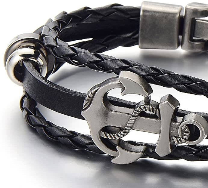 Ankare läderarmband Bellasverige