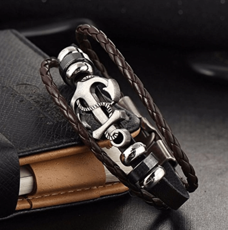 Ankare läderarmband Bellasverige