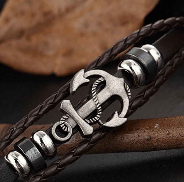 Ankare läderarmband Bellasverige