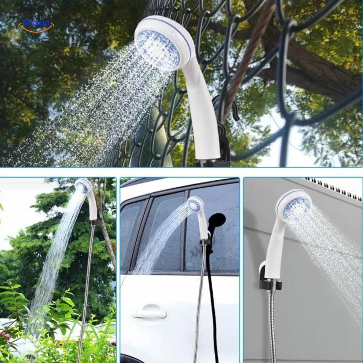 Aquacharge bärbar elektrisk dusch: ultimat usb-laddningsbar dusch för utomhus- och hemmabruk MILA Sverige
