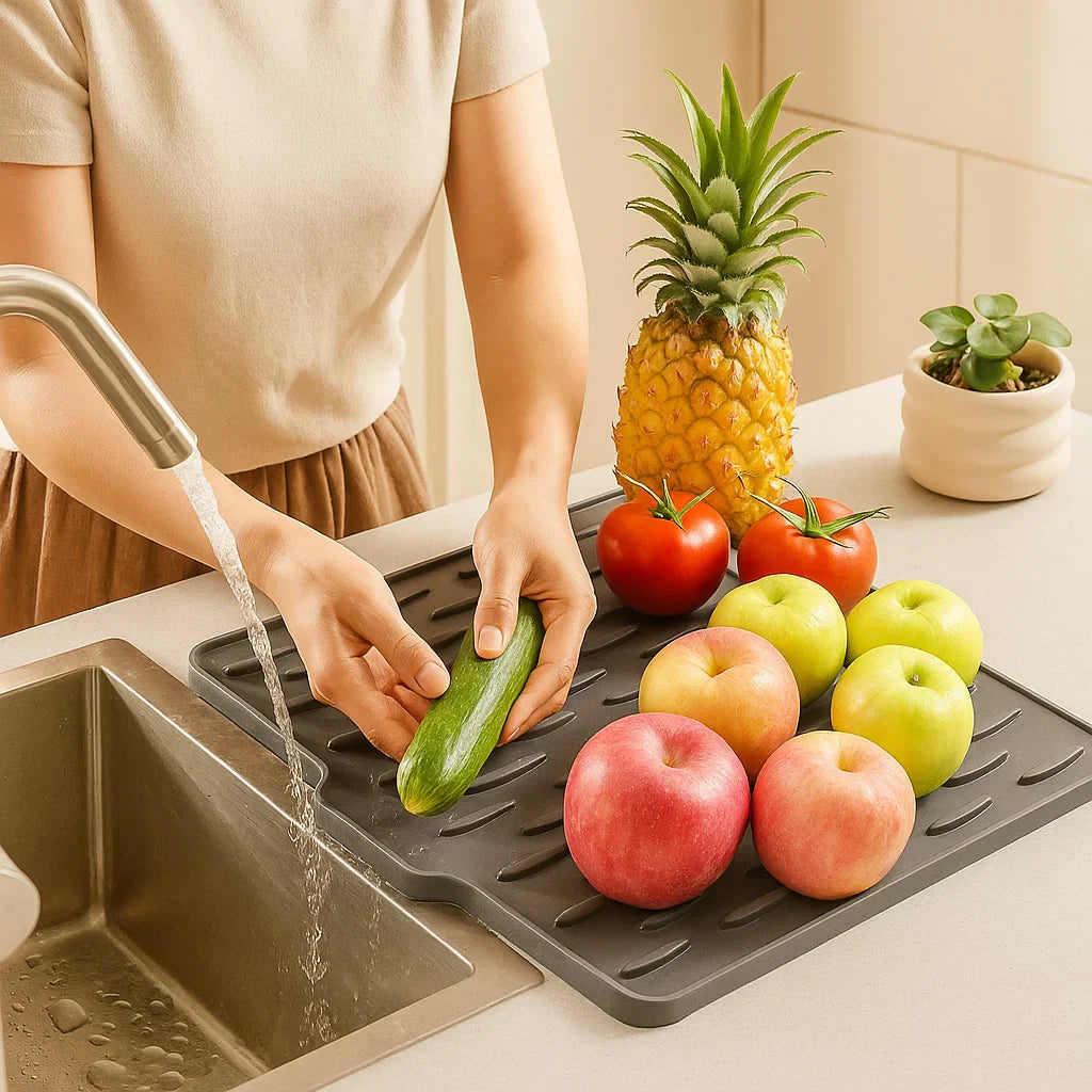 Avfasad silikontropkmatta - Värmebeständig och halkfri Carvallo