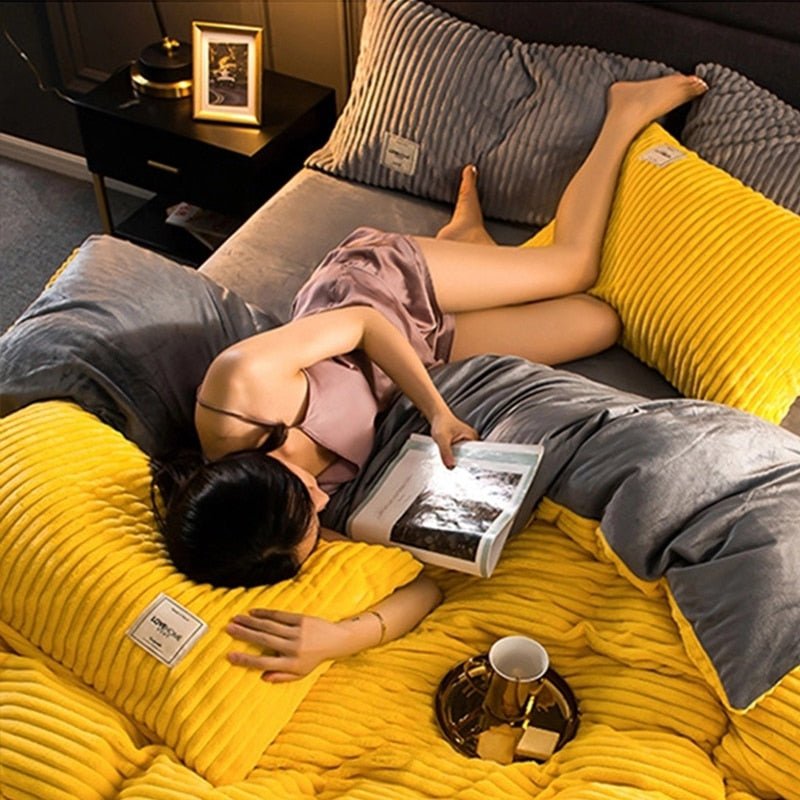 Lyxig Fleece Duntäcke - Värme och Komfort för Vintern Carvallo