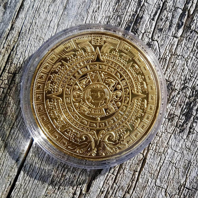 Aztekisk kalendermedaljong-Home-Hemnix-Guld-Hemnix