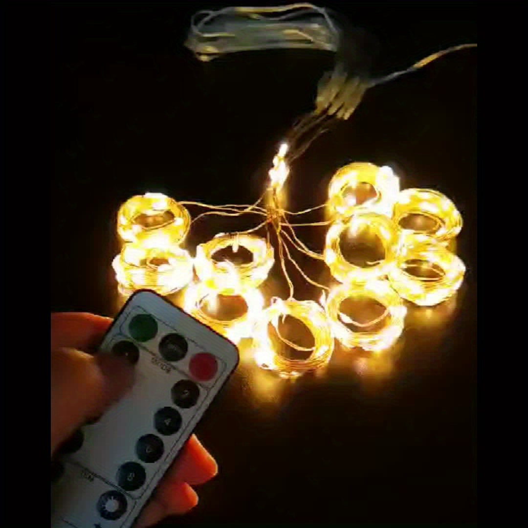 Fairy Curtain Lights USB Fjärrkontroll Varm Vit Carvallo