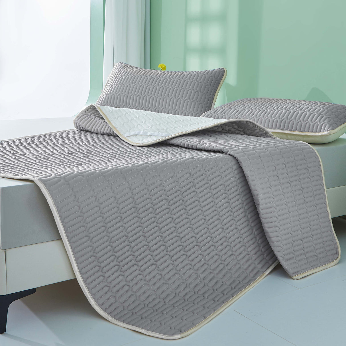 Cool Latexmatta - 2/3 stycken sommarkylmattsats för sovrum eller studentrum, Andas och Fällbar Carvallo