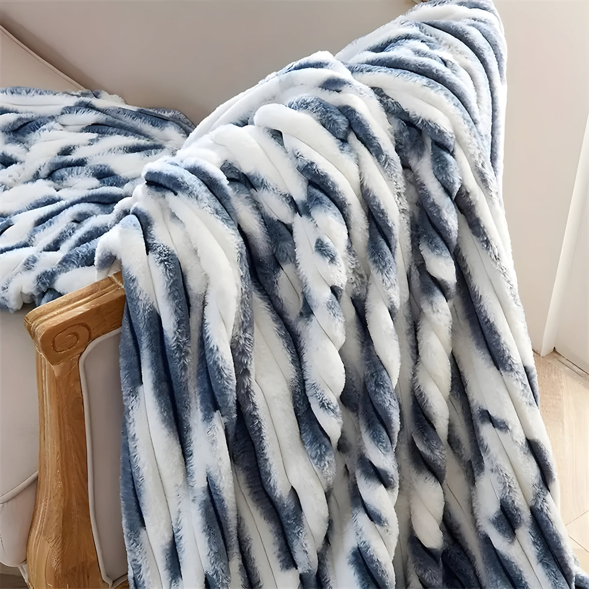 FauxFur Täcke - Mjuk Pläd-Sherpa-Fleece Täcke Carvallo