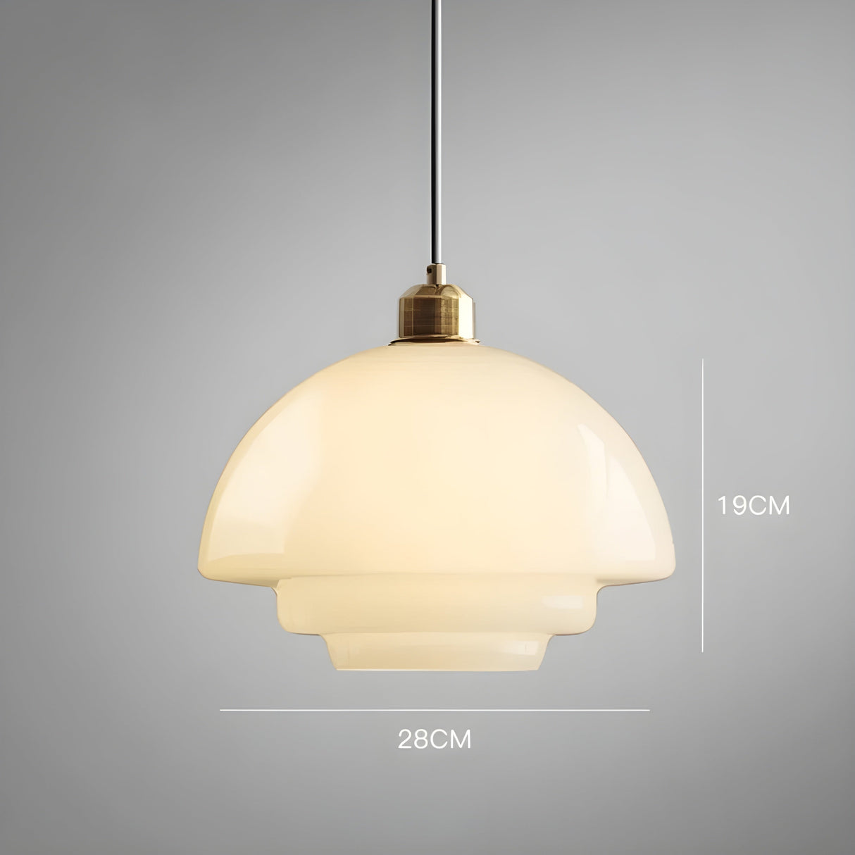 IvoryGlow Light - Modern hänglampa i elfenbensfärgad glas Carvallo