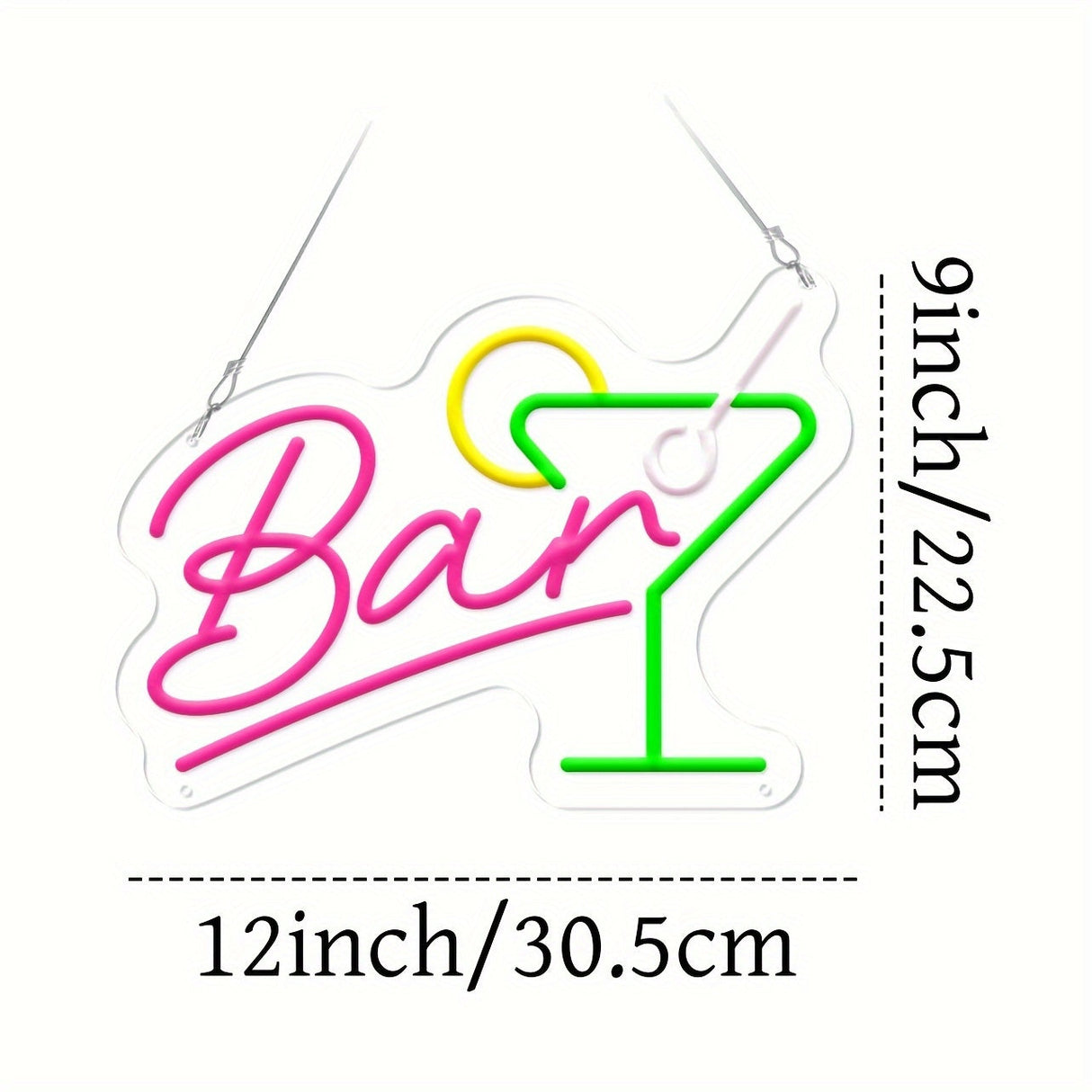 Dimmbar LED Neon Bar Skylt – USB Driven med Dimmer Carvallo