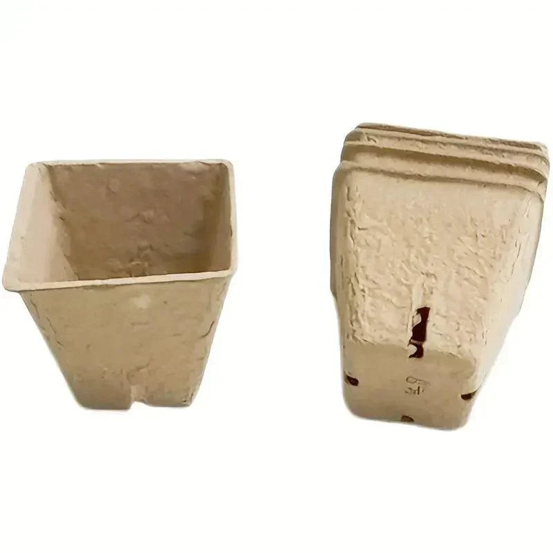 Carvallo Bio-odlingstöppar | 100 stycken | 5,99 cm | Biologiskt nedbrytbara & med dräneringshål | För grönsaker, örter & blommor Carvallo