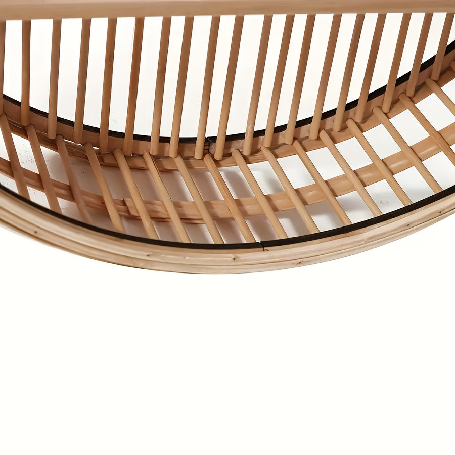 Handgjord Bambu Vägg hylla - Unik Rund Design för Stilig Förvaring Carvallo