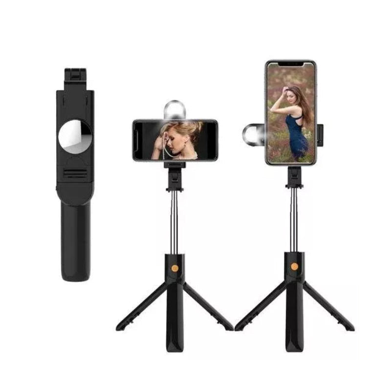 GlowGrip 6-i-1 Bluetooth Selfie Stick-stativ MILA Sverige
