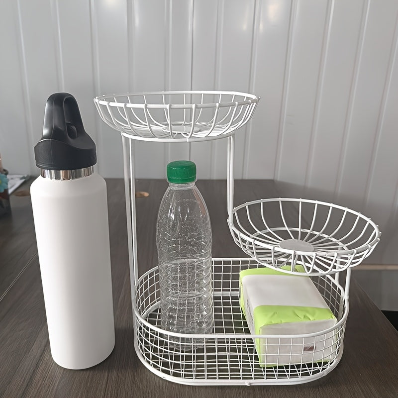 GoldenTier 3-Tier Fruktkorg – Elegant och Praktisk Carvallo