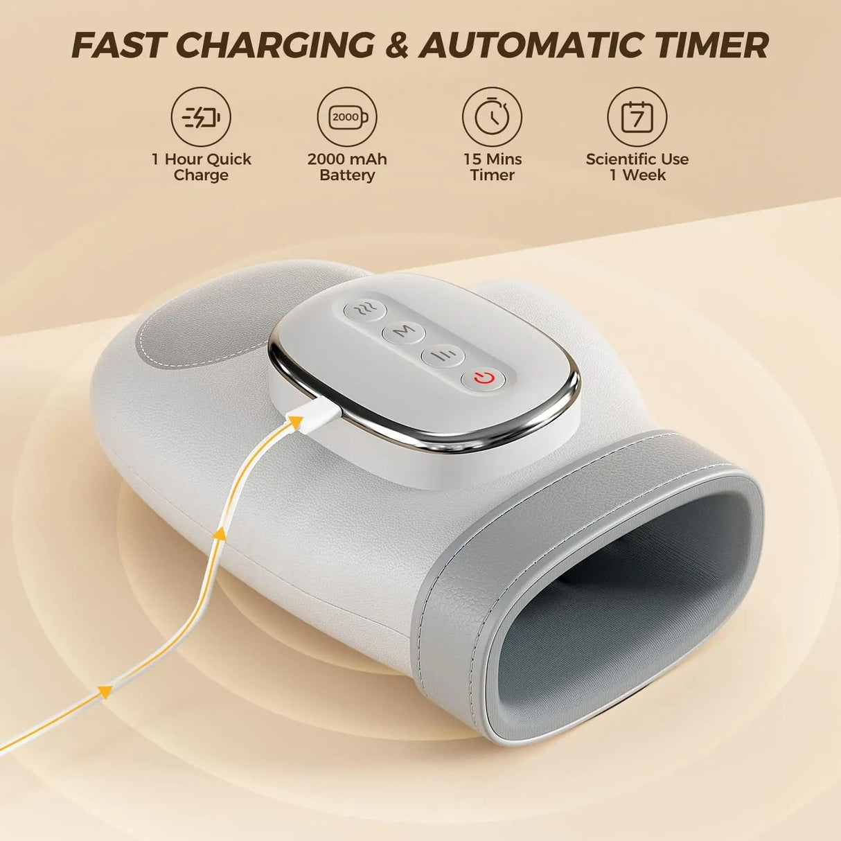 Professionell Handmassageapparat med värmekompression lindring Carvallo