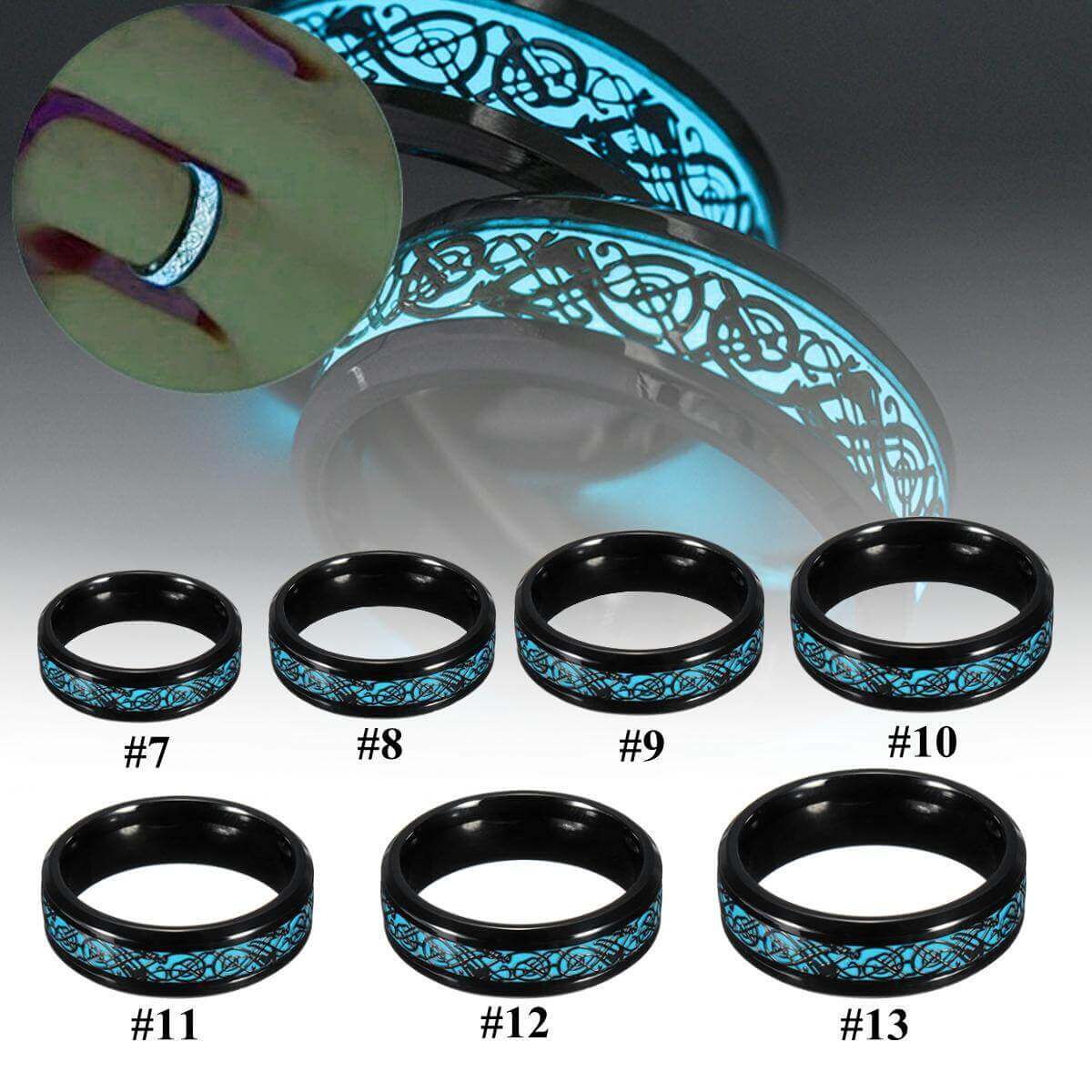 Lysande keltisk drake ring-Jewelry for men-Hemnix-Hemnix