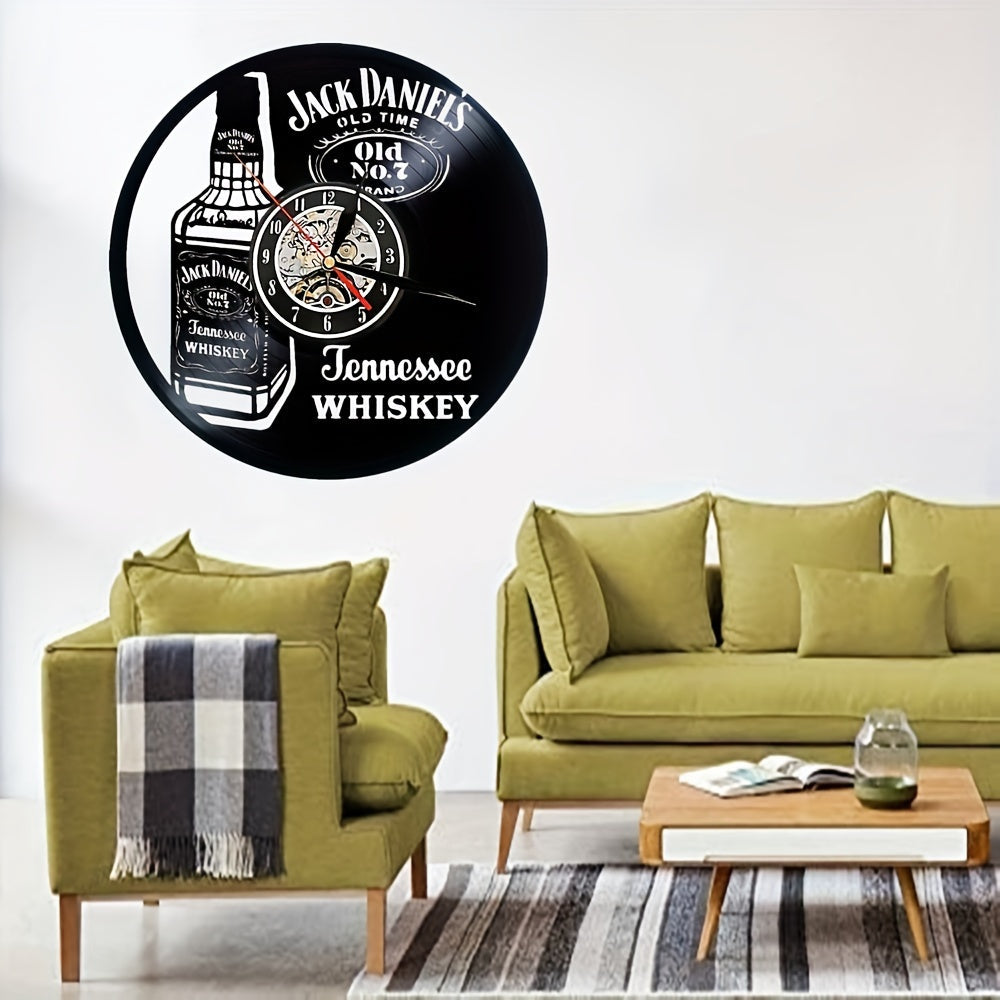 Vinylskivor Väckarklocka - Whisky Tema, Stil, För Vardagsrum och Kontorsinredning Carvallo