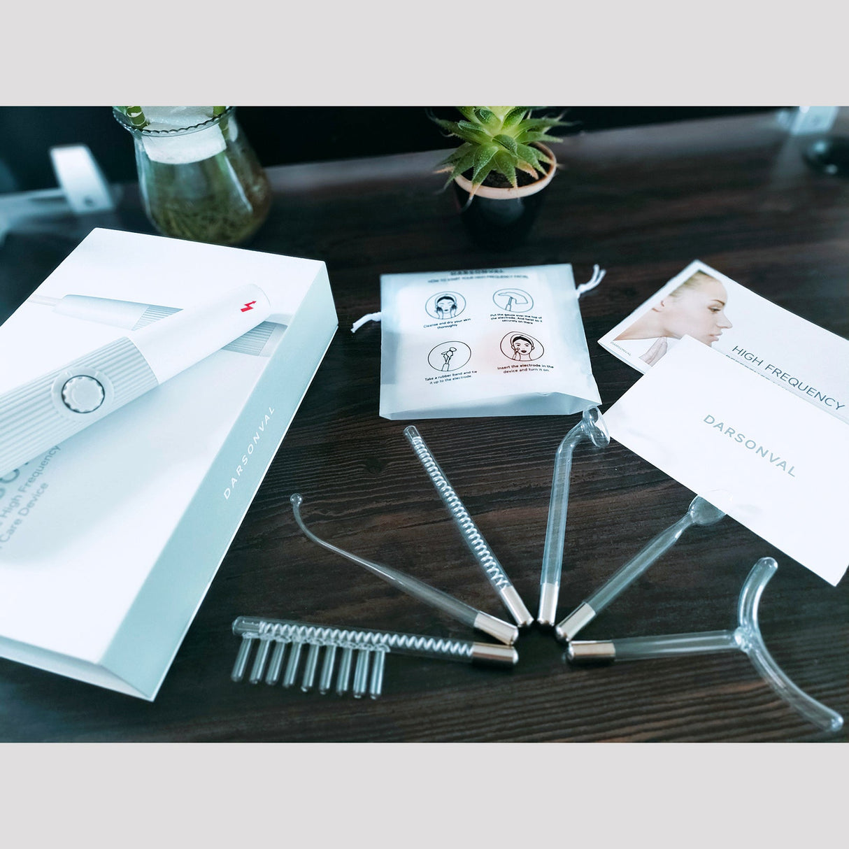 Professionell Högfrekvens Ansikts- och Hårterapi Penna Carvallo