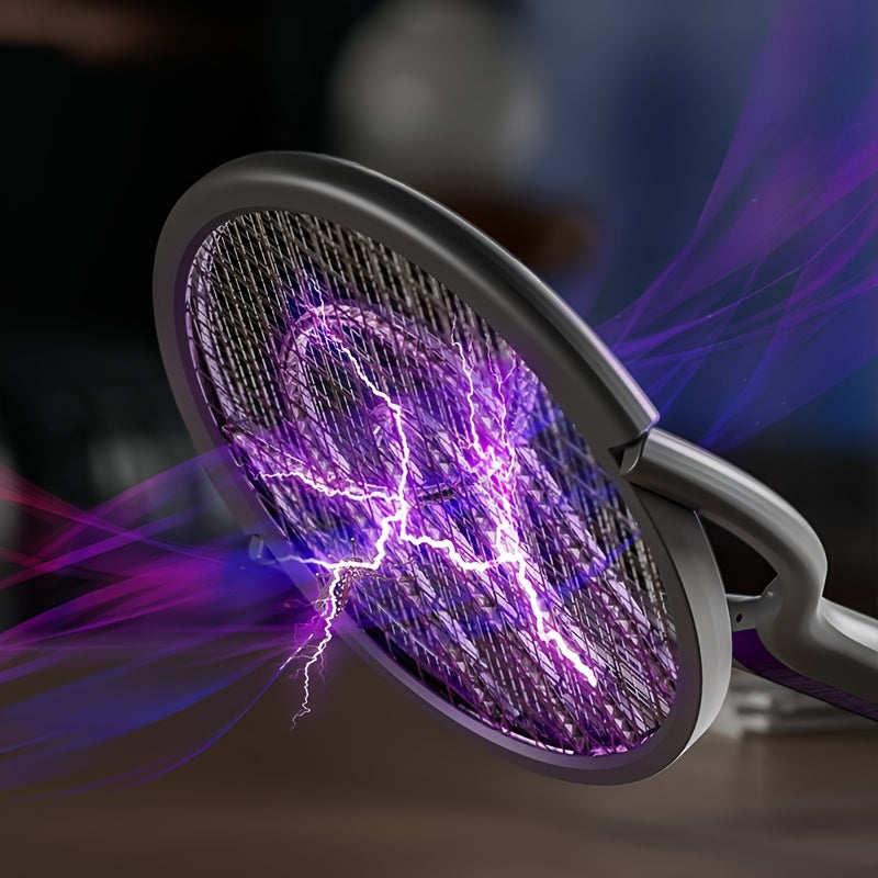 Fällbar Elektrisk Myggsvartare – Laddningsbar med Förlängningsbart Handtag Carvallo