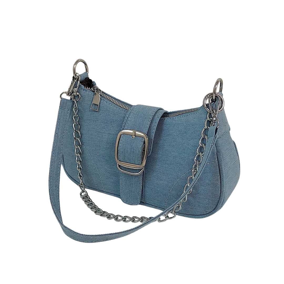Crossbody-väska i denim för kvinnor Hemnix