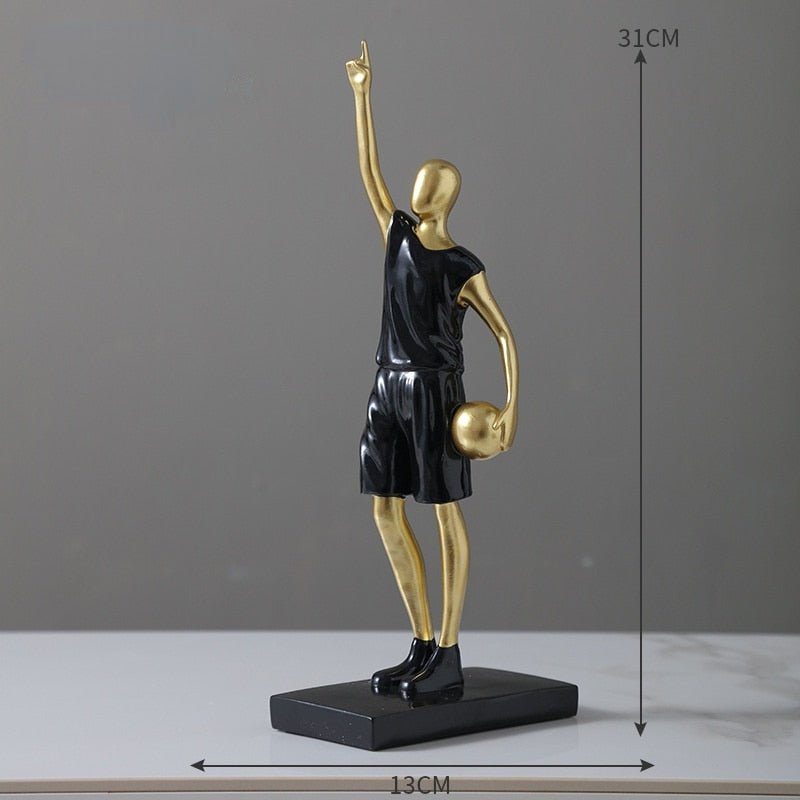 Basketbollspelare Heminredning Ornament för Sportentusiaster Carvallo