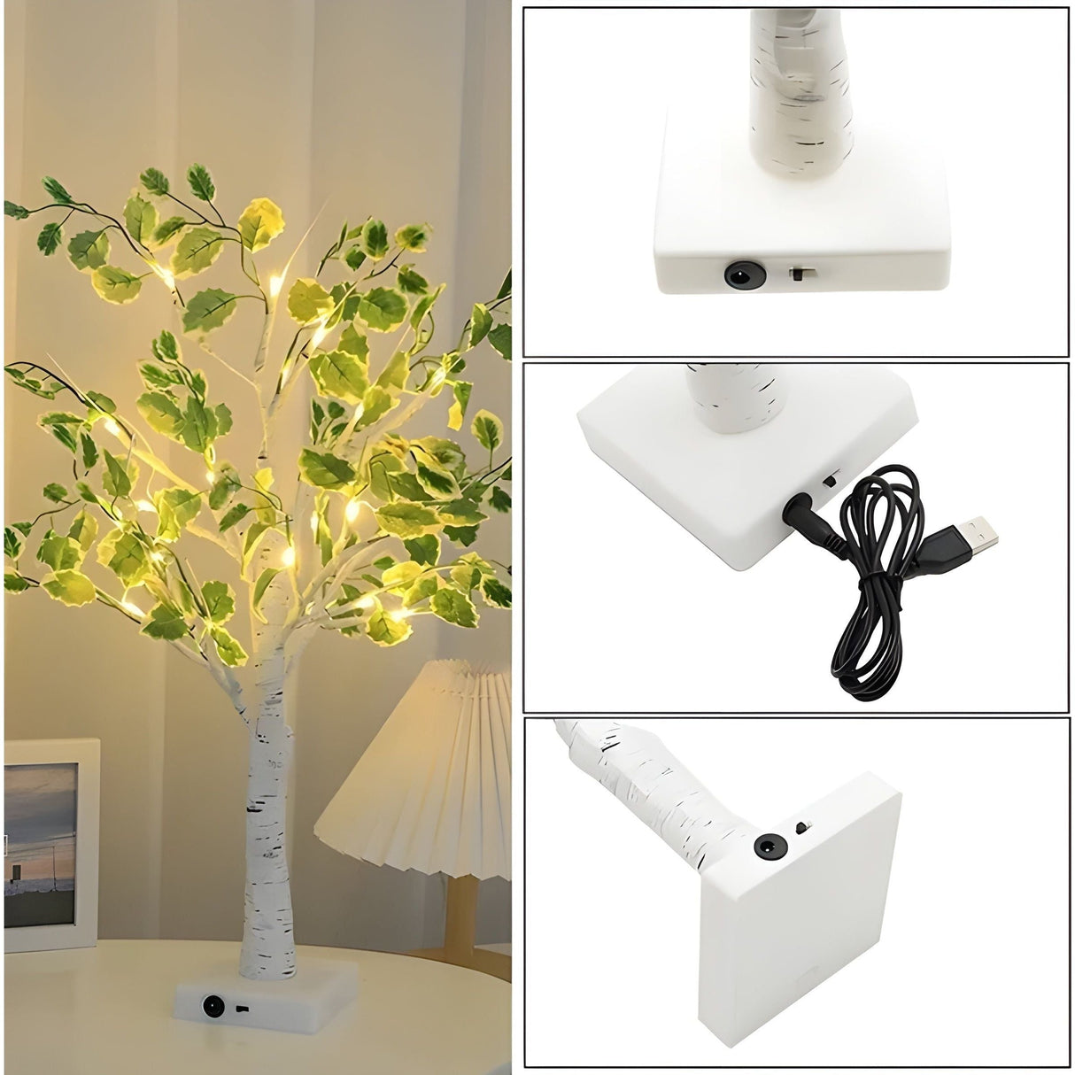 LeafyTree Lights - Glittrande Eviggrön Juldekoration LED-lampor Carvallo