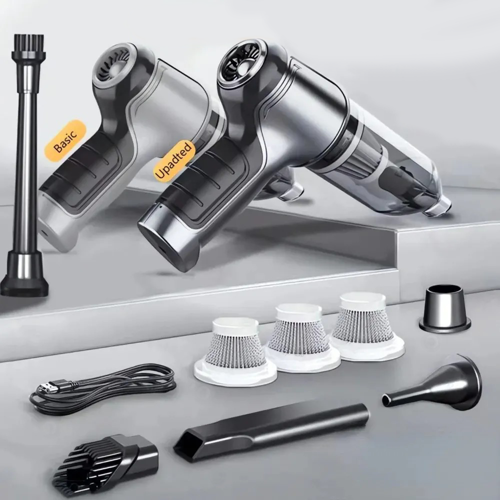 Trådlös bil dammsugare - Stark sugförmåga, sladdlös och håndhållen Carvallo