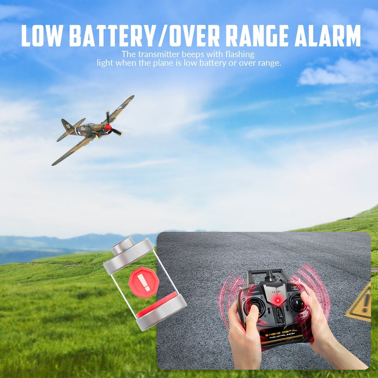 Fjärrstyrd flygplan med lätt stabiliserad flygning Carvallo