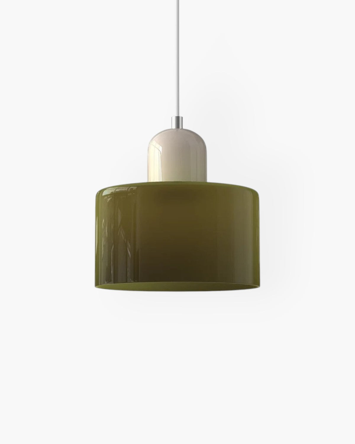 Formiva Pendel Lampa | Retro Modern Glas Skärm | Ambient E26 Belysning | Hårdkopplad Takarmatur Carvallo