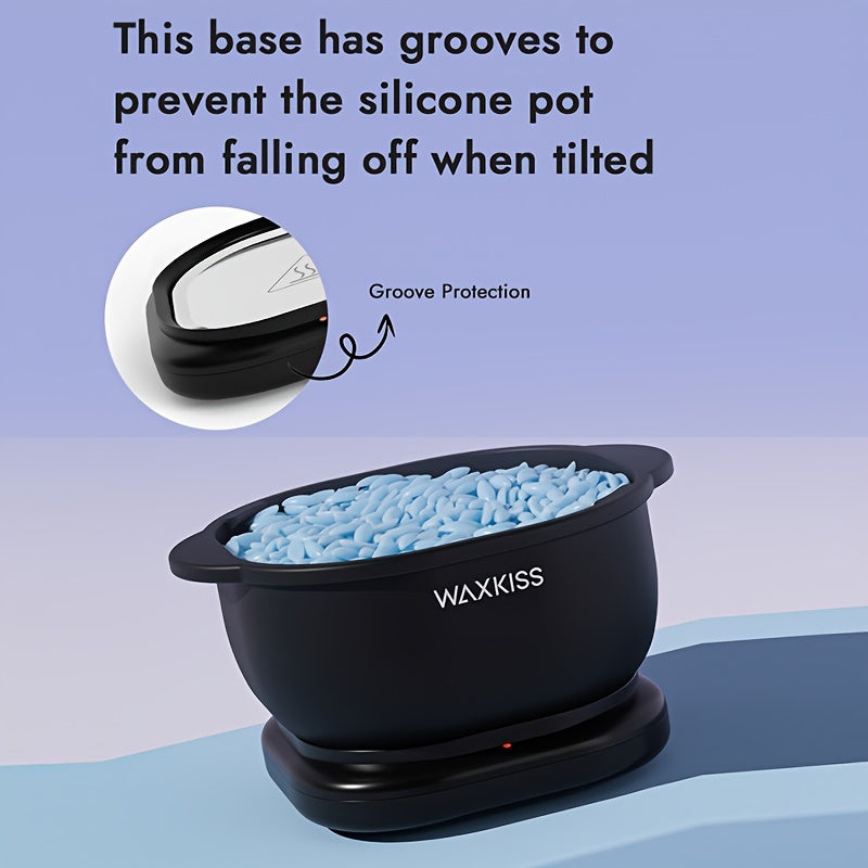 Bärbart vaxvärmarkit – 500 ml silikonhårborttagningsvärmare för släta resultat i salongskvalitet MILA Sverige